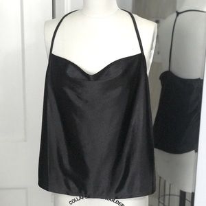 Shiny Black Wild Fable Minimalist Top